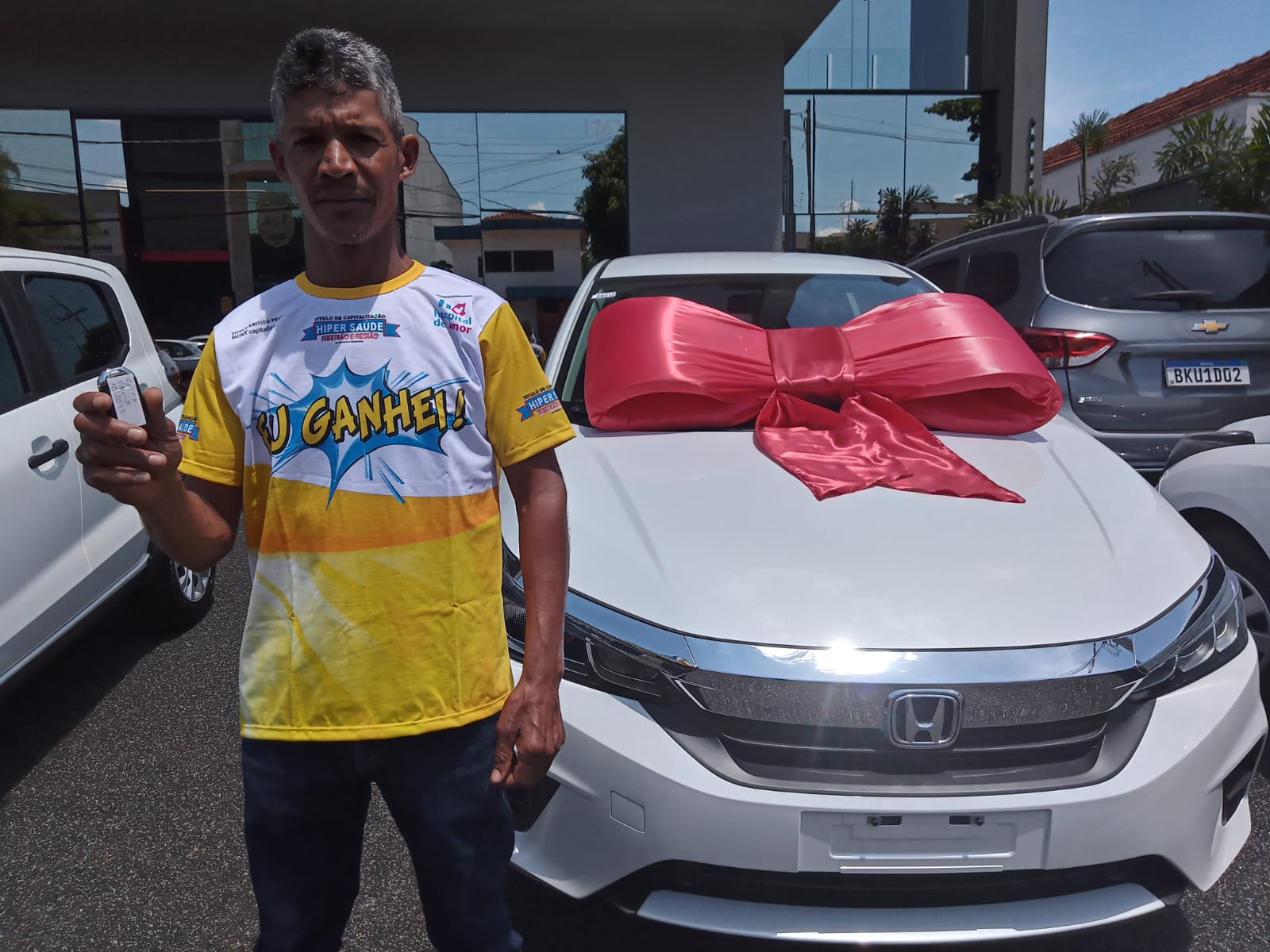 Servente de Pedreiro de São José da Bela Vista ganha sozinho o novo Honda City